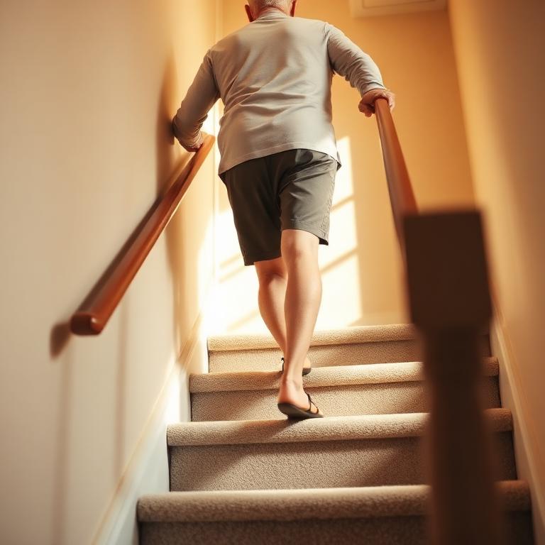Difficulty climbing stairs